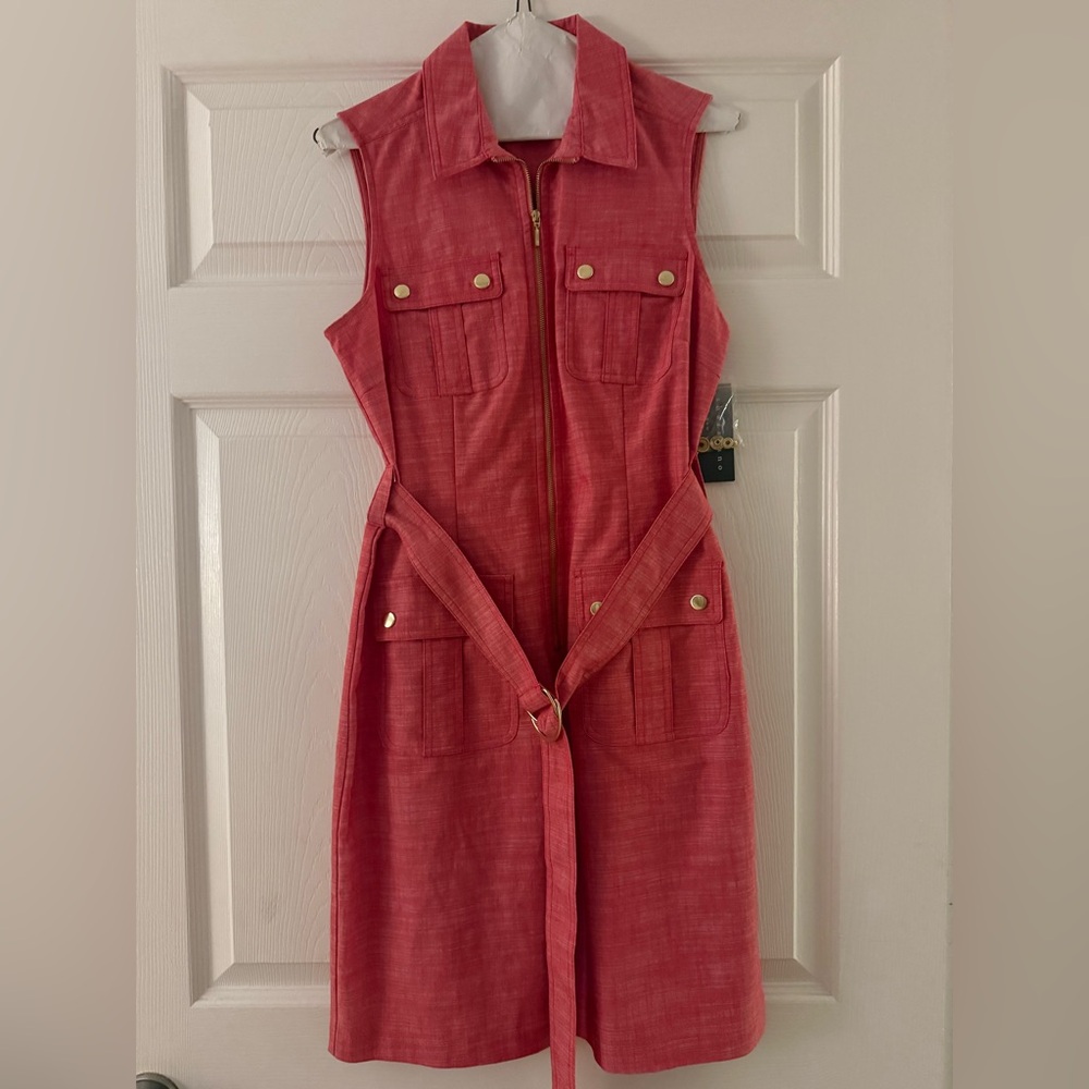 Sharagano Pink Sleeveless Dress